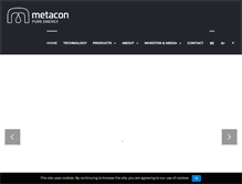 Tablet Screenshot of metacon.se